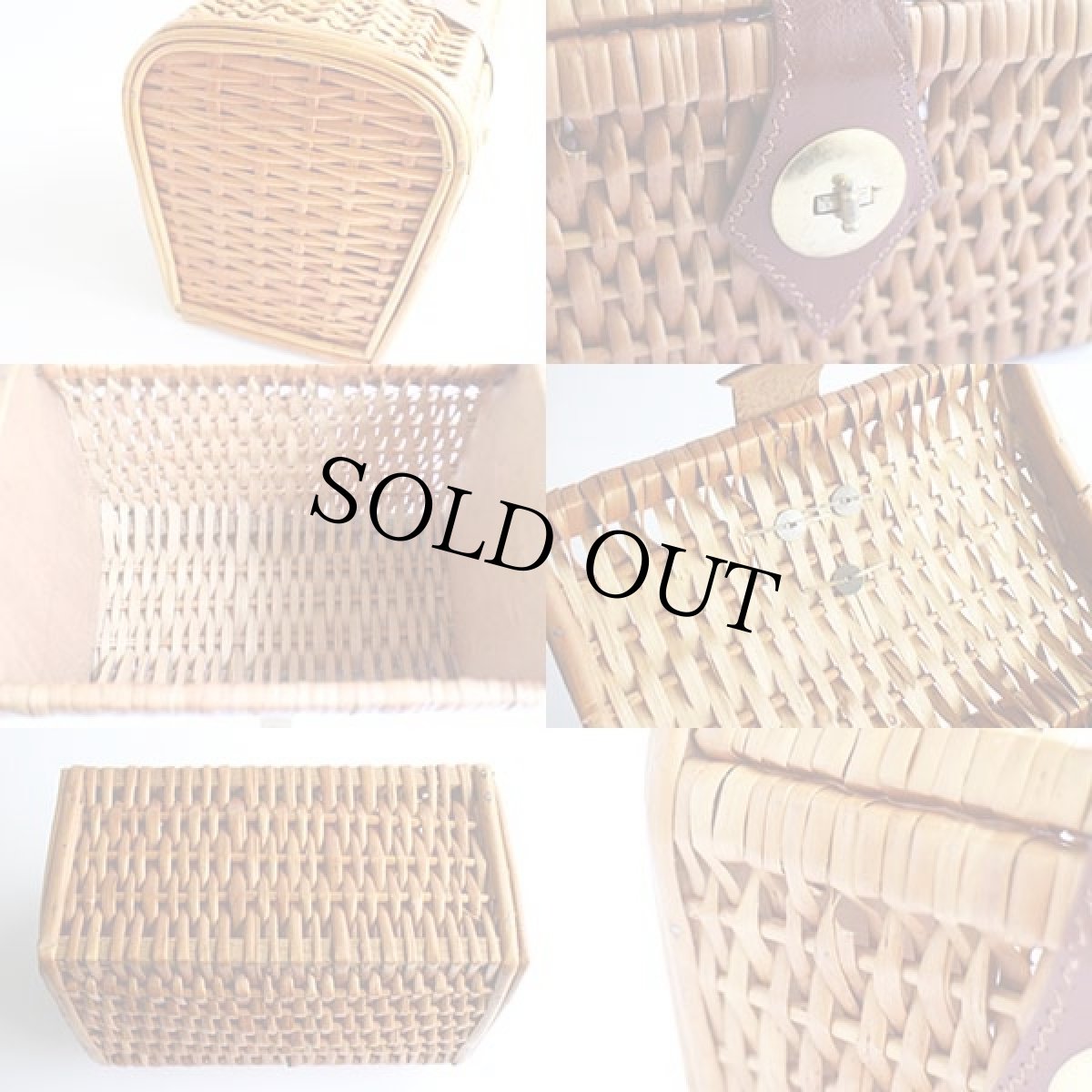 画像3: ビンテージ ハンドメイド バスケット (3)