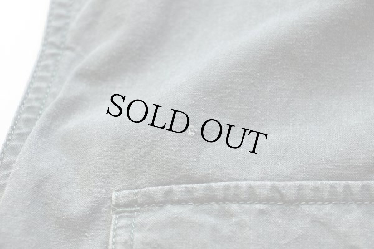 画像7: 90s Woolrichウールリッチ チンスト付き コットン サファリベスト グリーングレー M★カメラマン (7)