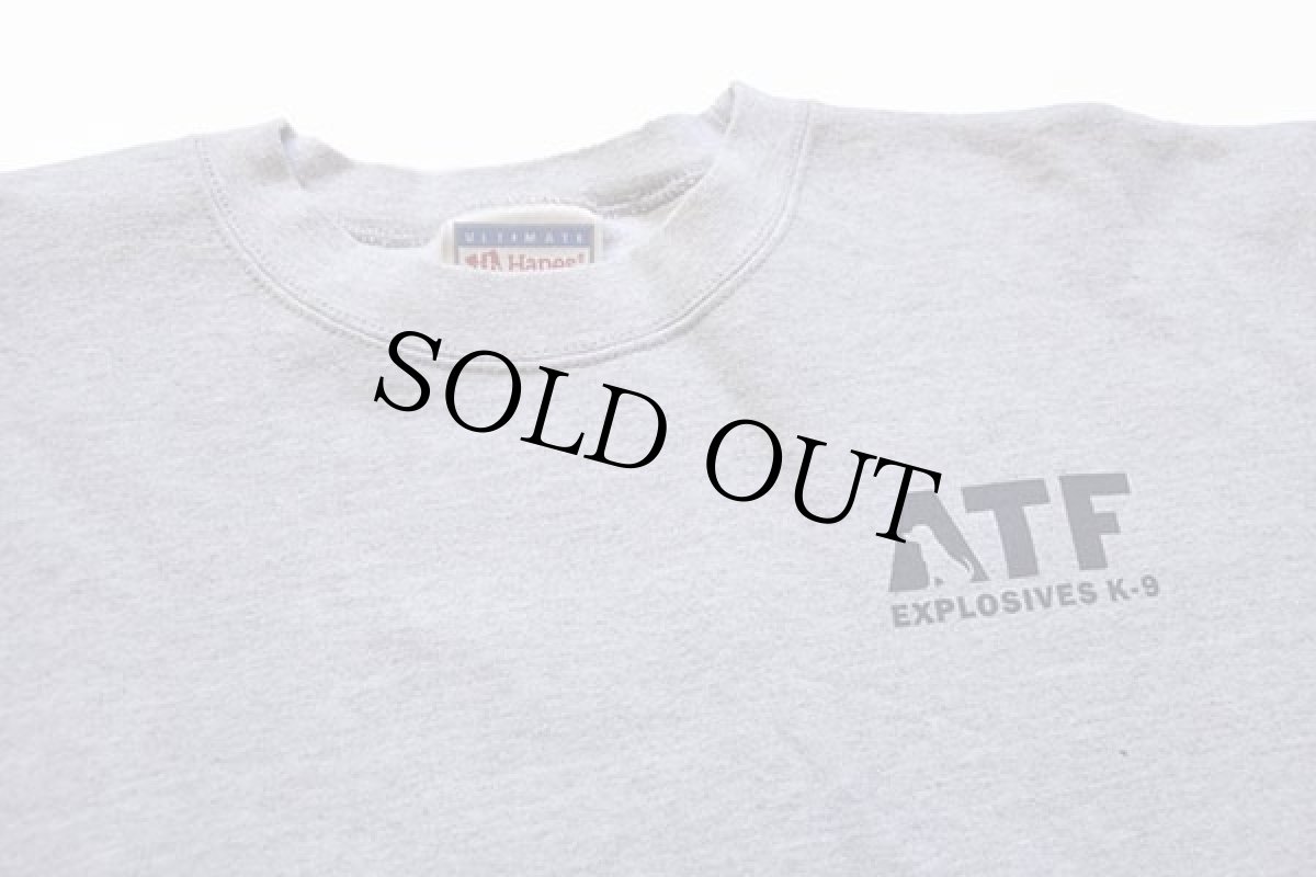画像3: 90s メキシコ製 Hanes ATF EXPLOSIVES K-9 スウェット グレー 2XL★特大 (3)