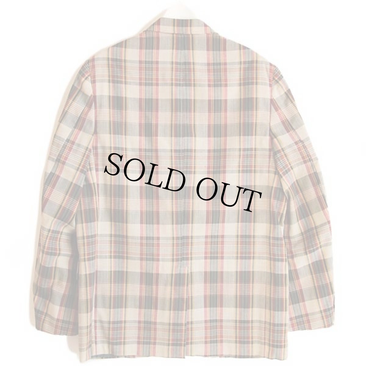 画像2: 60s CRICKETEER マドラスチェック コットン テーラードジャケット (2)