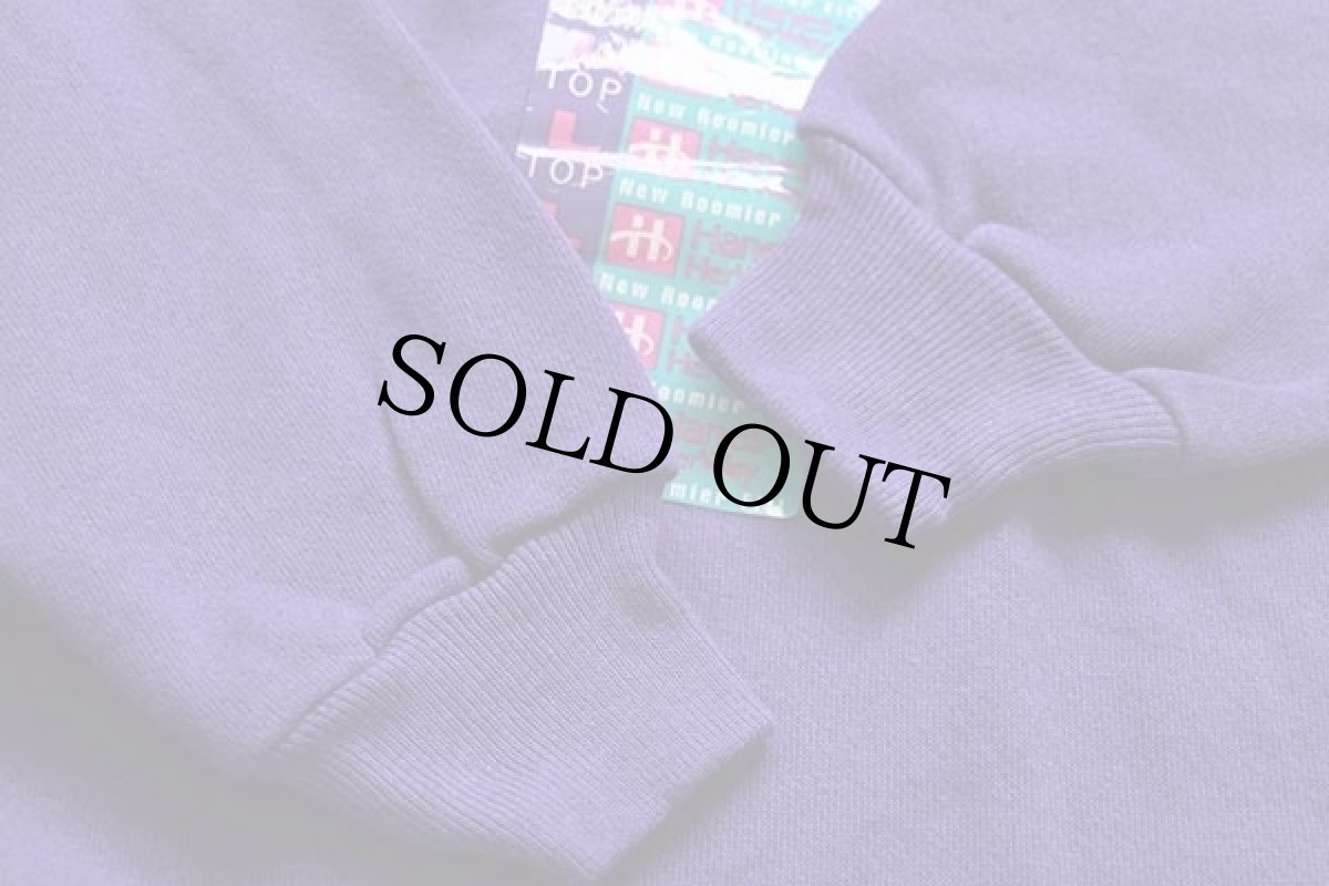 画像5: デッドストック★90s USA製 Hanes Her Way 無地 スウェット 紫 L★ブランク (5)