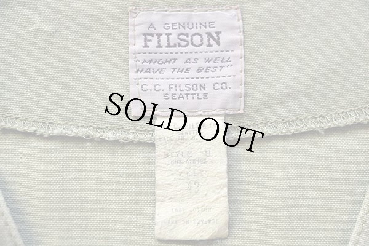 画像4: USA製 FILSONフィルソン キャンバス ワークベスト カーキ フェード 42 (4)