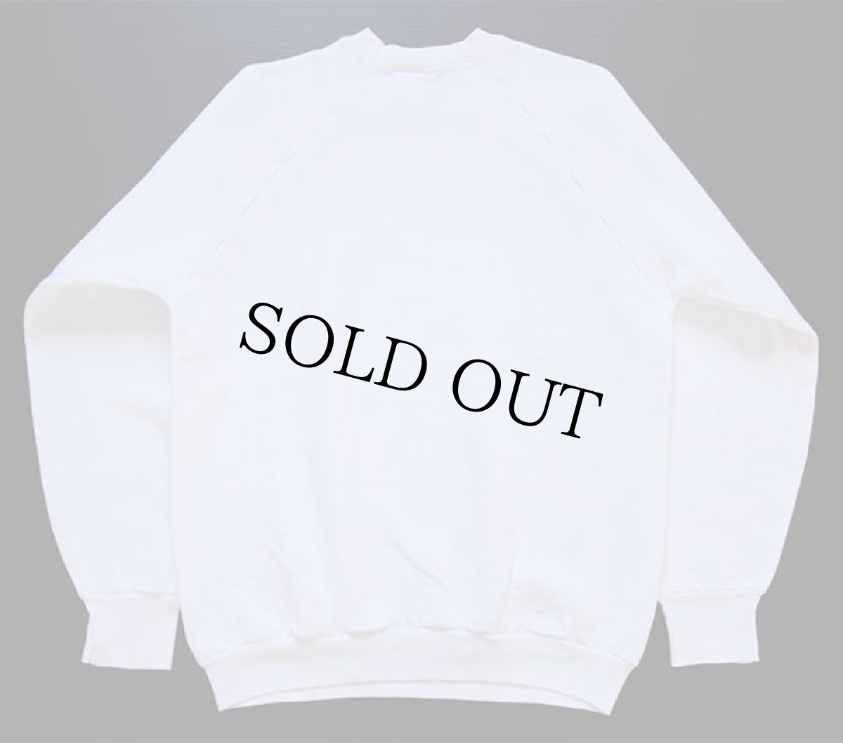 画像2: 90s USA製 FRUIT OF THE LOOM 無地 スウェット 白 L★ブランク (2)