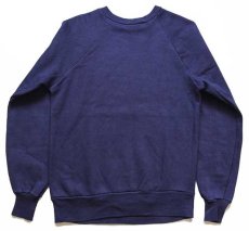 画像2: 70s USA製 Healthknit 無地 スウェット ナス紺 (2)