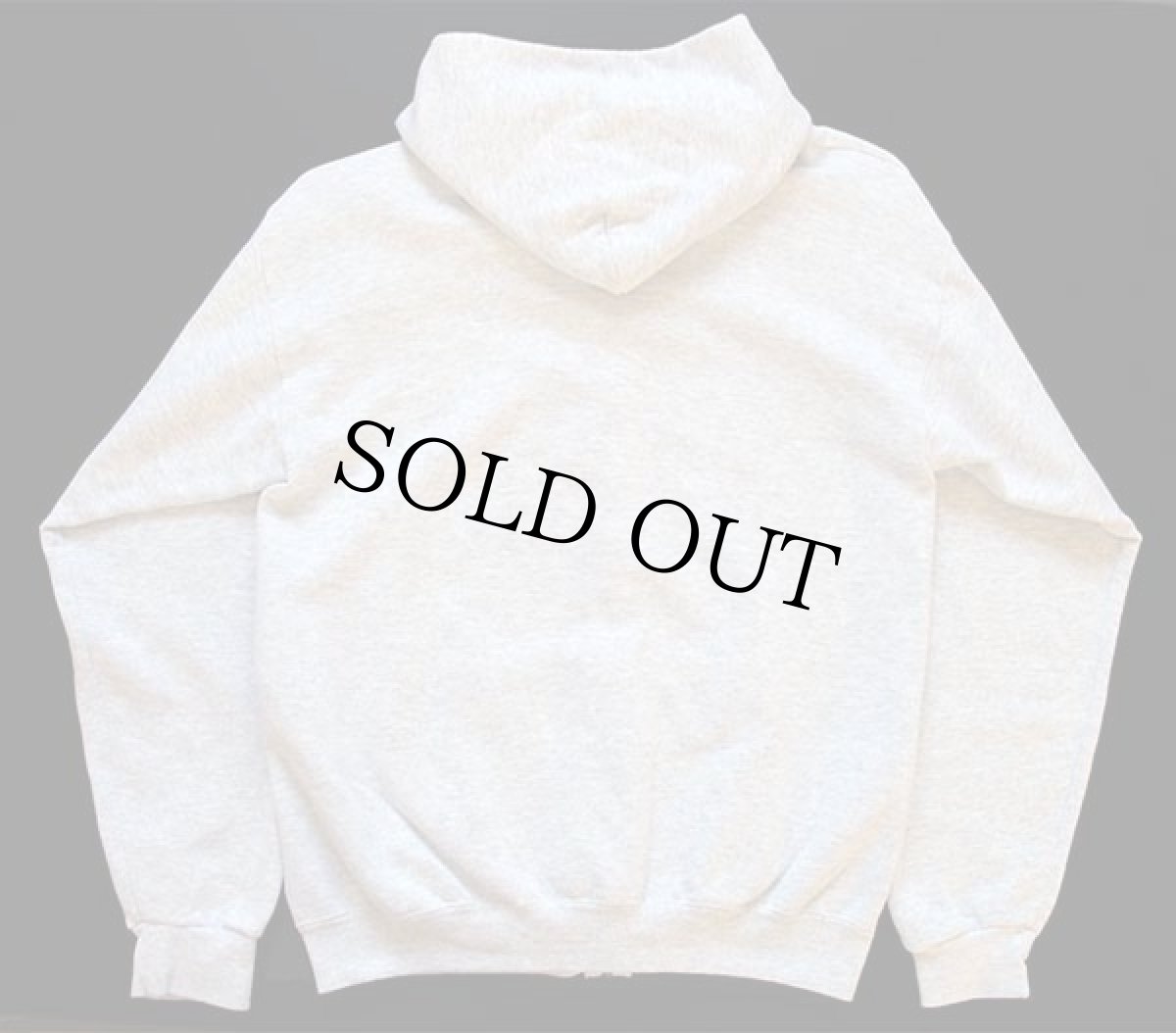 画像2: 90s USA製 Disneyディズニー ミッキー マウス フェルトパッチ付き スウェット ジップパーカー 杢ライトグレー M (2)