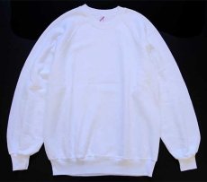 画像1: 80s USA製 JERZEES 無地 スウェット 白 XL★ブランク (1)