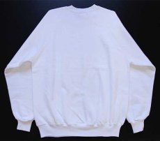 画像2: 80s USA製 JERZEES 無地 スウェット 白 XL★ブランク (2)