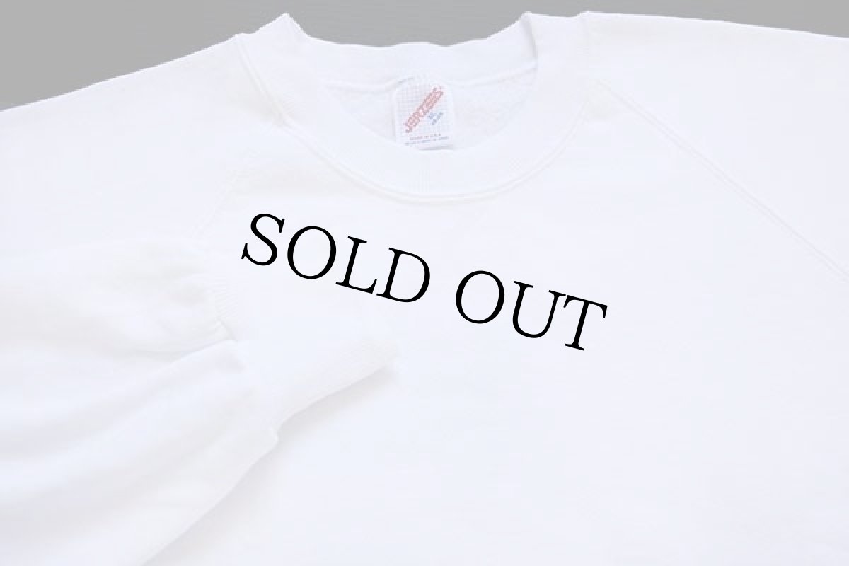 画像3: 80s USA製 JERZEES 無地 スウェット 白 XL★ブランク (3)