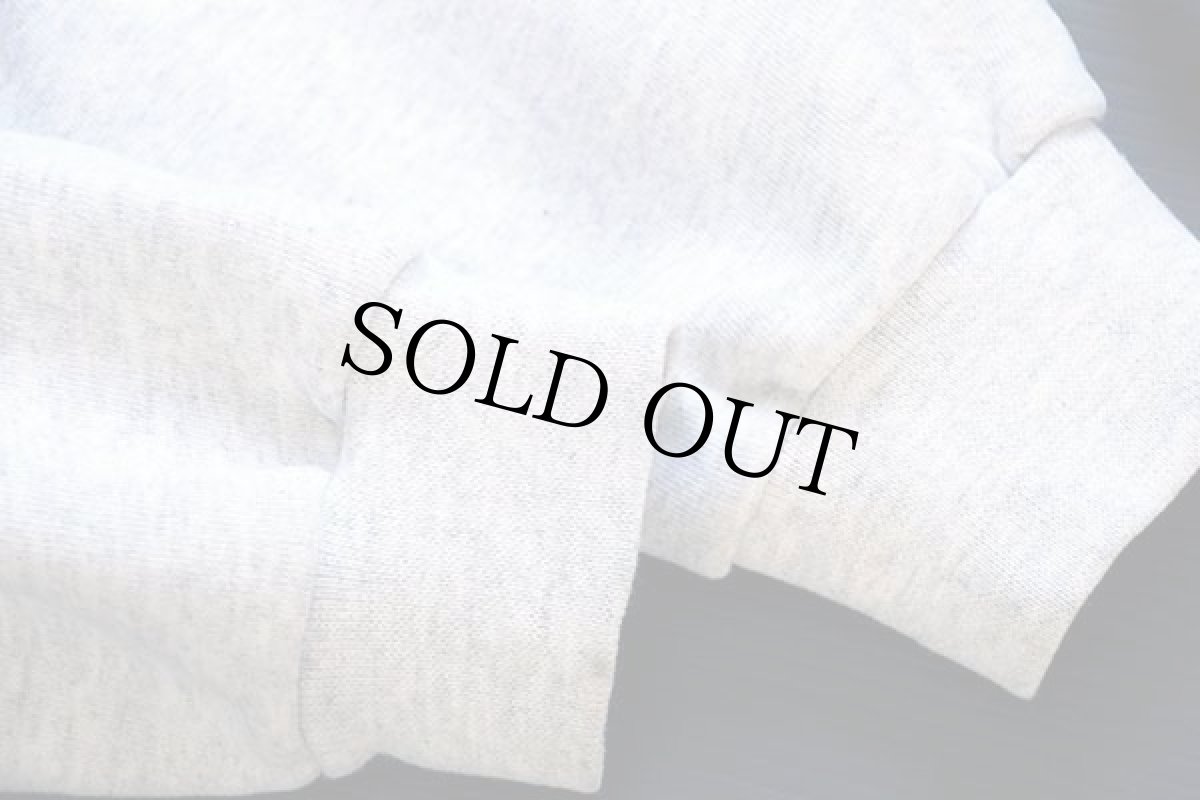 画像5: 90s USA製 Disneyディズニー ミッキー マウス フェルトパッチ付き スウェット ジップパーカー 杢ライトグレー M (5)