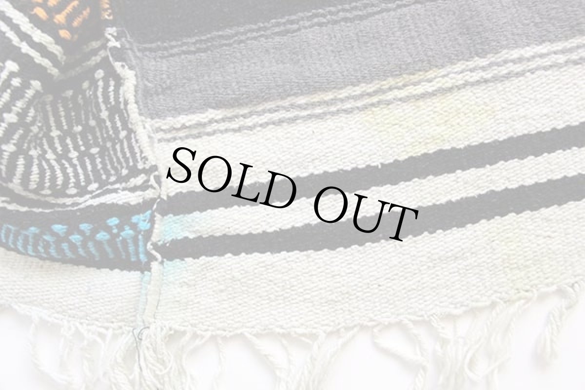 画像6: ビンテージ メキシカン ラグ ベスト★ポンチョ (6)