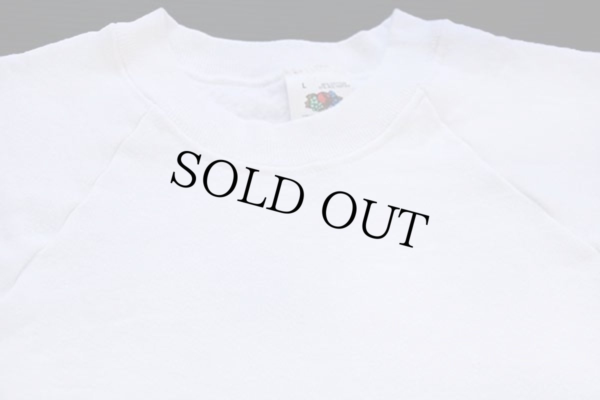 画像3: 90s USA製 FRUIT OF THE LOOM 無地 スウェット 白 L★ブランク (3)