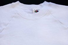 画像3: 90s USA製 FRUIT OF THE LOOM 無地 スウェット 白 L★ブランク (3)