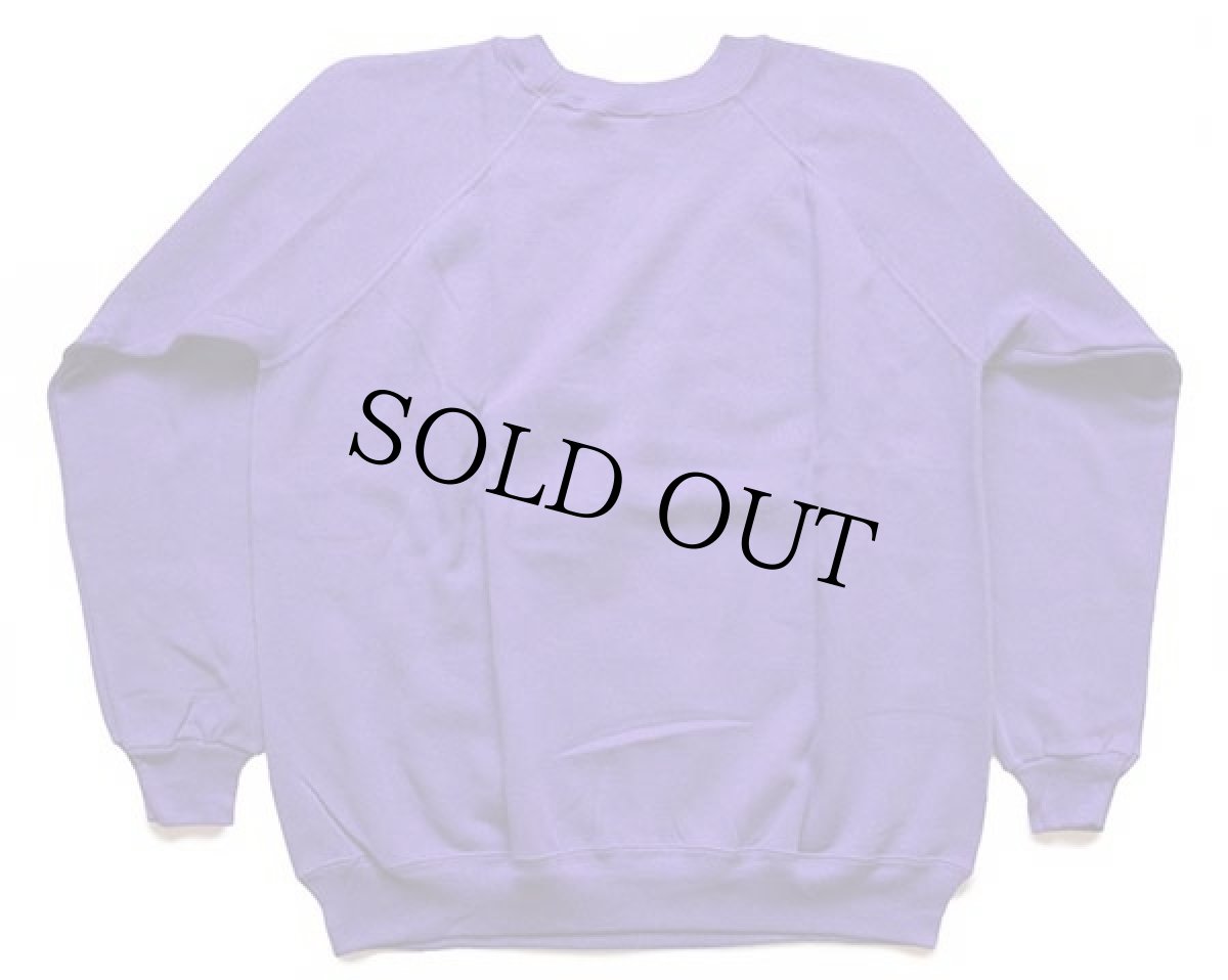 画像3: デッドストック★90s USA製 Hanes Her Way 無地 スウェット 紫 L★ブランク (3)