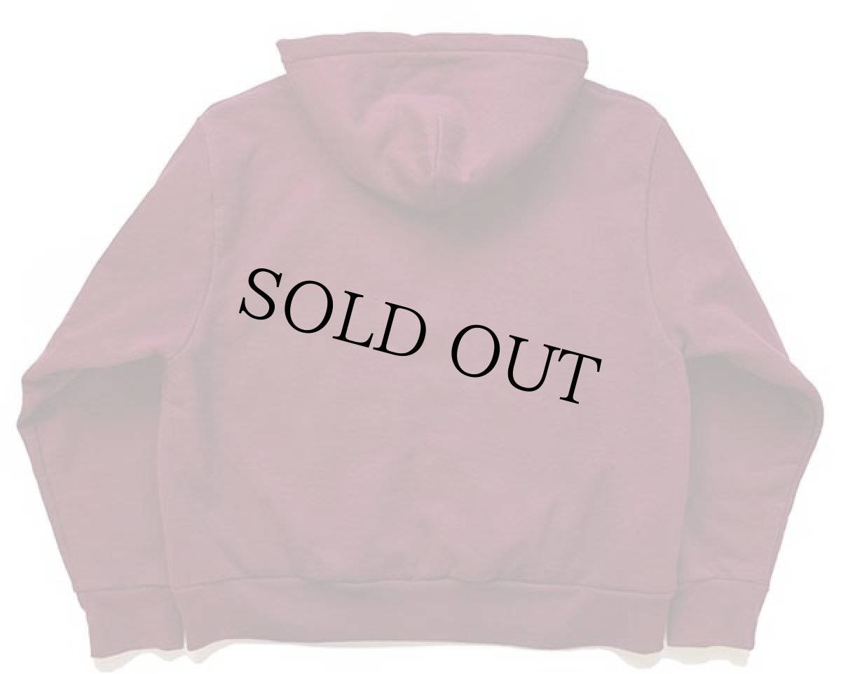 画像2: 90s USA製 CAMBERキャンバー WEIS BUILDERS 刺繍 サーマルライナー スウェット ジップパーカー バーガンディ 2XL (2)