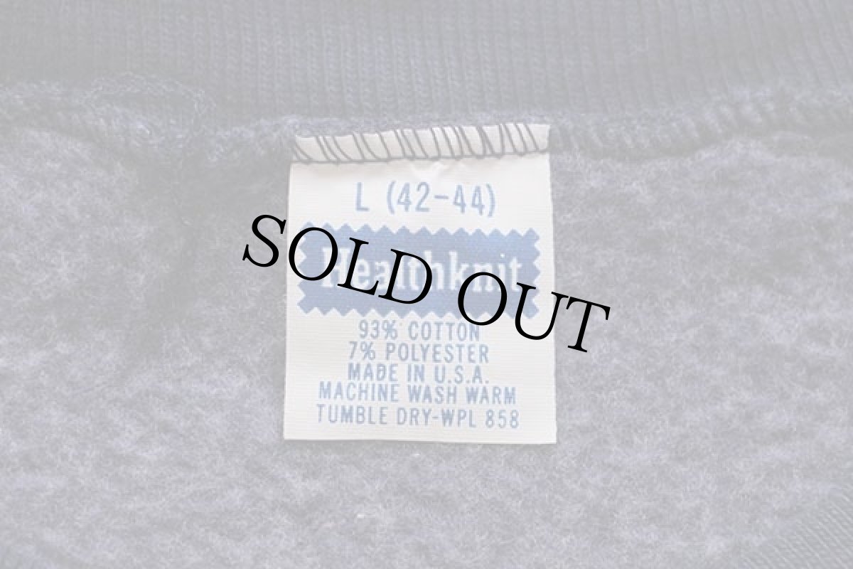 画像3: 70s USA製 Healthknit 無地 スウェット ナス紺 (3)