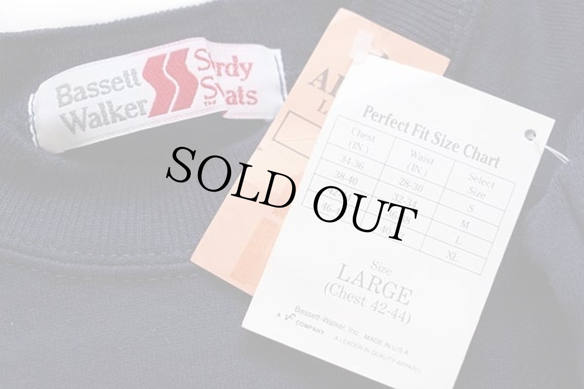 画像5: デッドストック★70s USA製 Bassett-Walker Sturdy Sweats 無地 スウェット 紺 L (5)