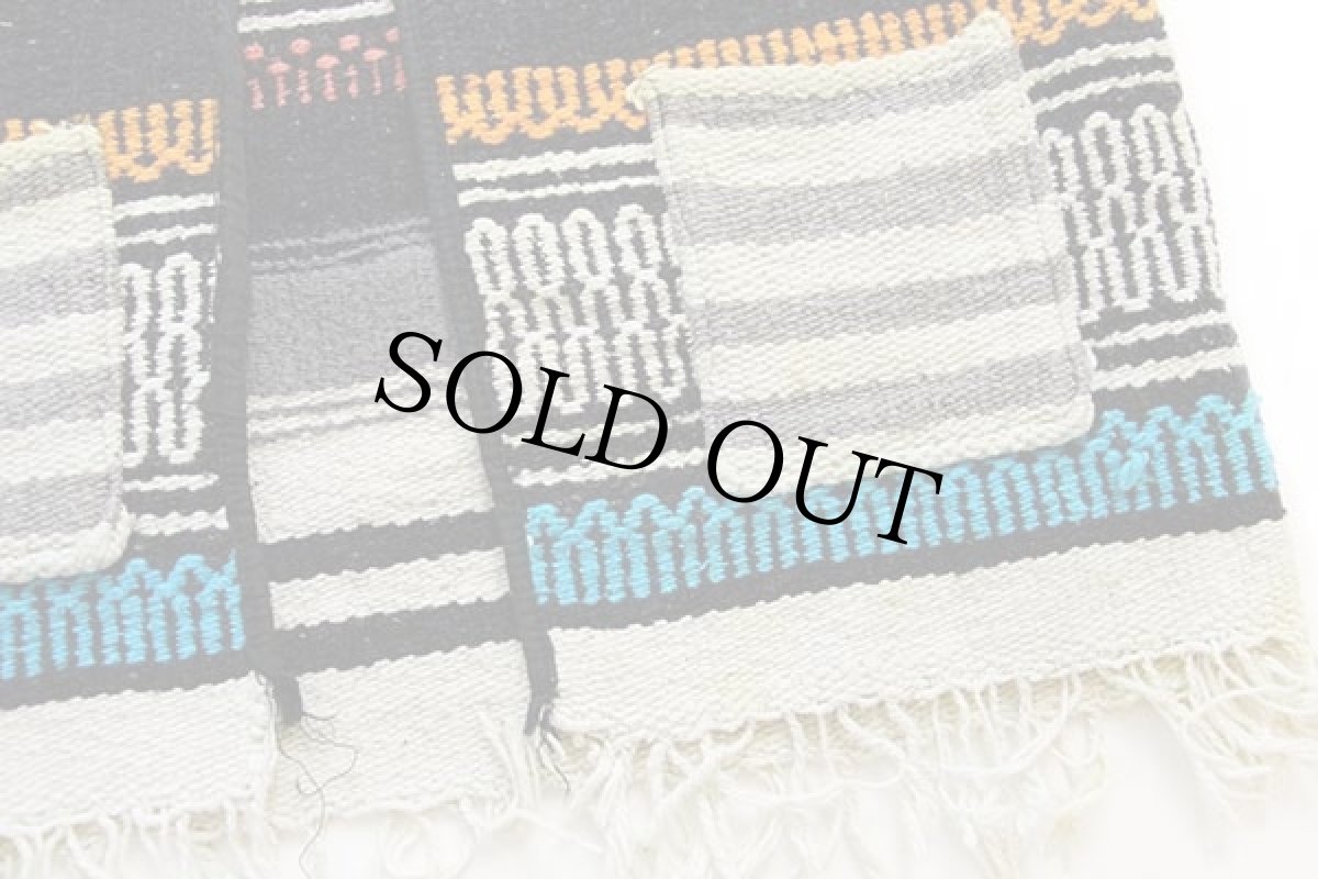 画像5: ビンテージ メキシカン ラグ ベスト★ポンチョ (5)