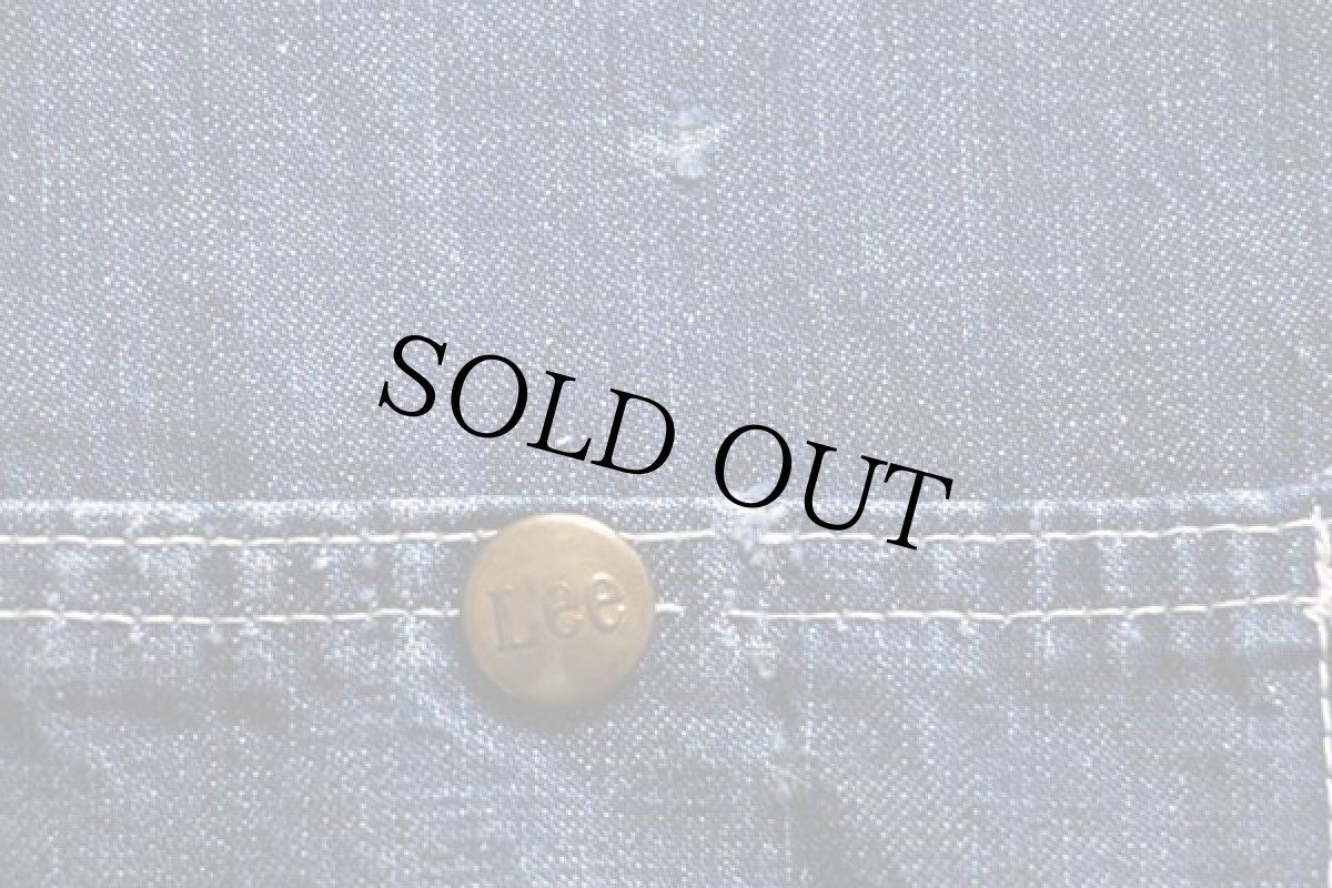 画像9: 60s USA製 Leeリー 91-J JELT DENIMジェルトデニム カバーオール 40 (9)