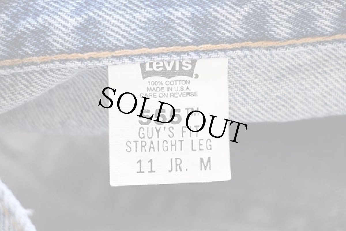 画像6: 00s USA製 Levi'sリーバイス 555 デニムパンツ 11 JR.M (6)