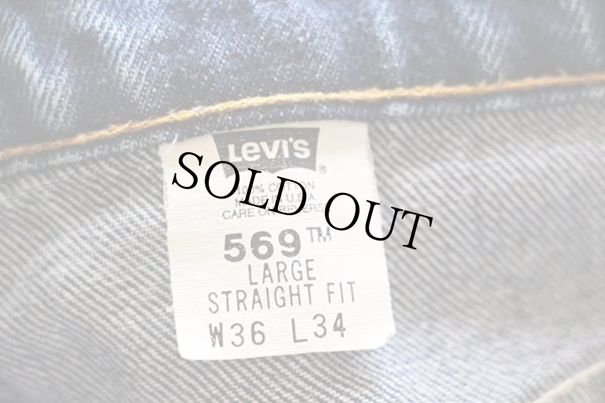 画像6: 90s USA製 Levi'sリーバイス 569 デニムパンツ w36 L34 (6)