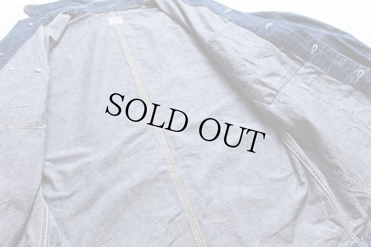 画像7: 60s USA製 Leeリー 91-J JELT DENIMジェルトデニム カバーオール 40 (7)