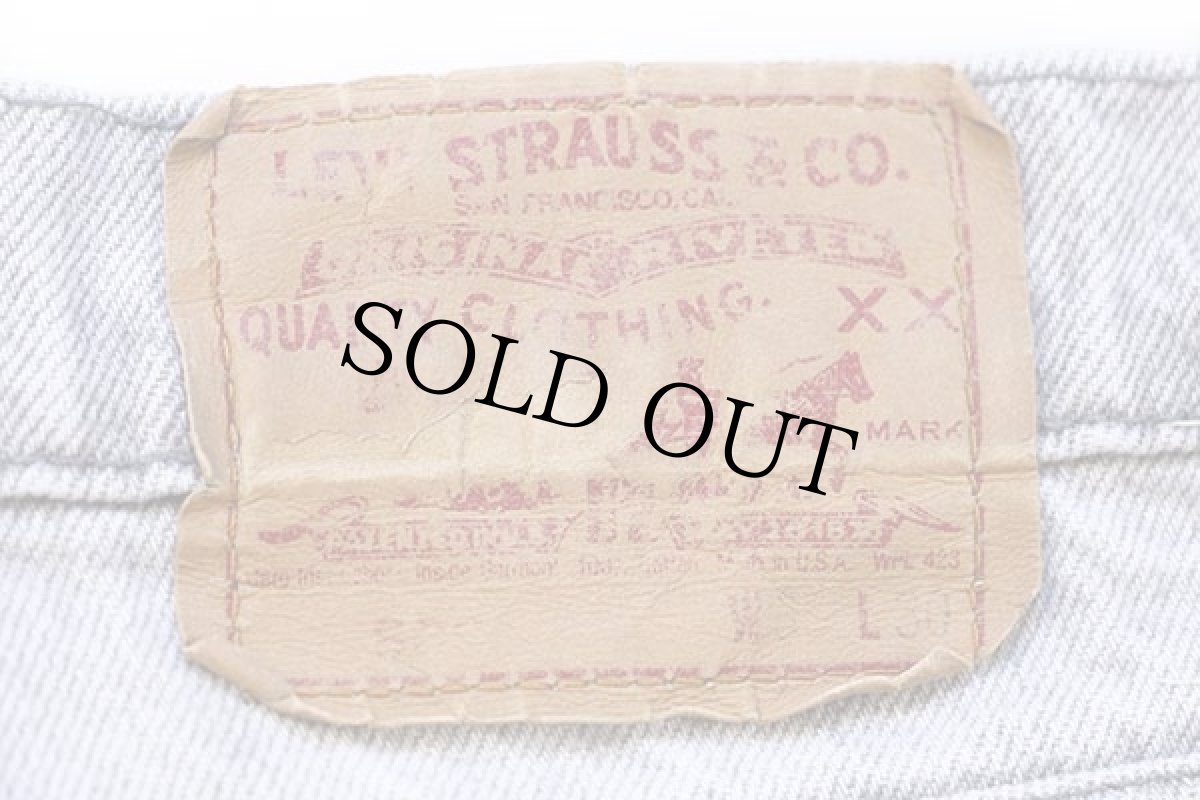 画像6: 90s USA製 Levi'sリーバイス 506 グレー デニムパンツ w36 L30 (6)