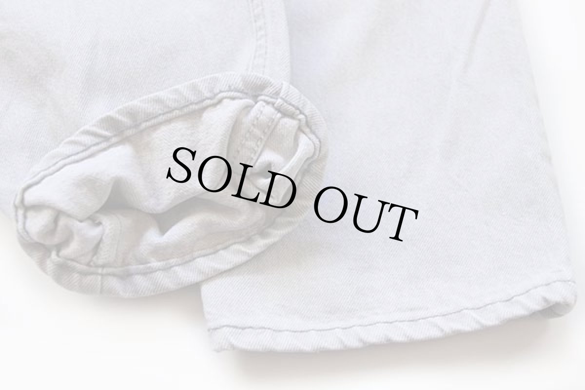 画像8: 80s USA製 Levi'sリーバイス 505 グレー デニムパンツ w36 L30 (8)