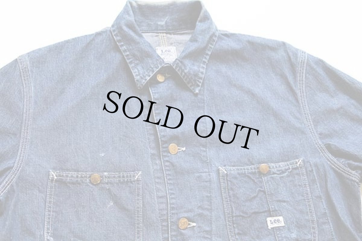 画像3: 60s USA製 Leeリー 91-J JELT DENIMジェルトデニム カバーオール 40 (3)