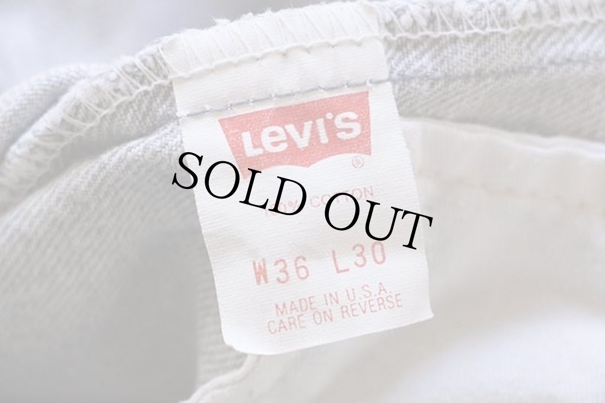 画像7: 90s USA製 Levi'sリーバイス 506 グレー デニムパンツ w36 L30 (7)