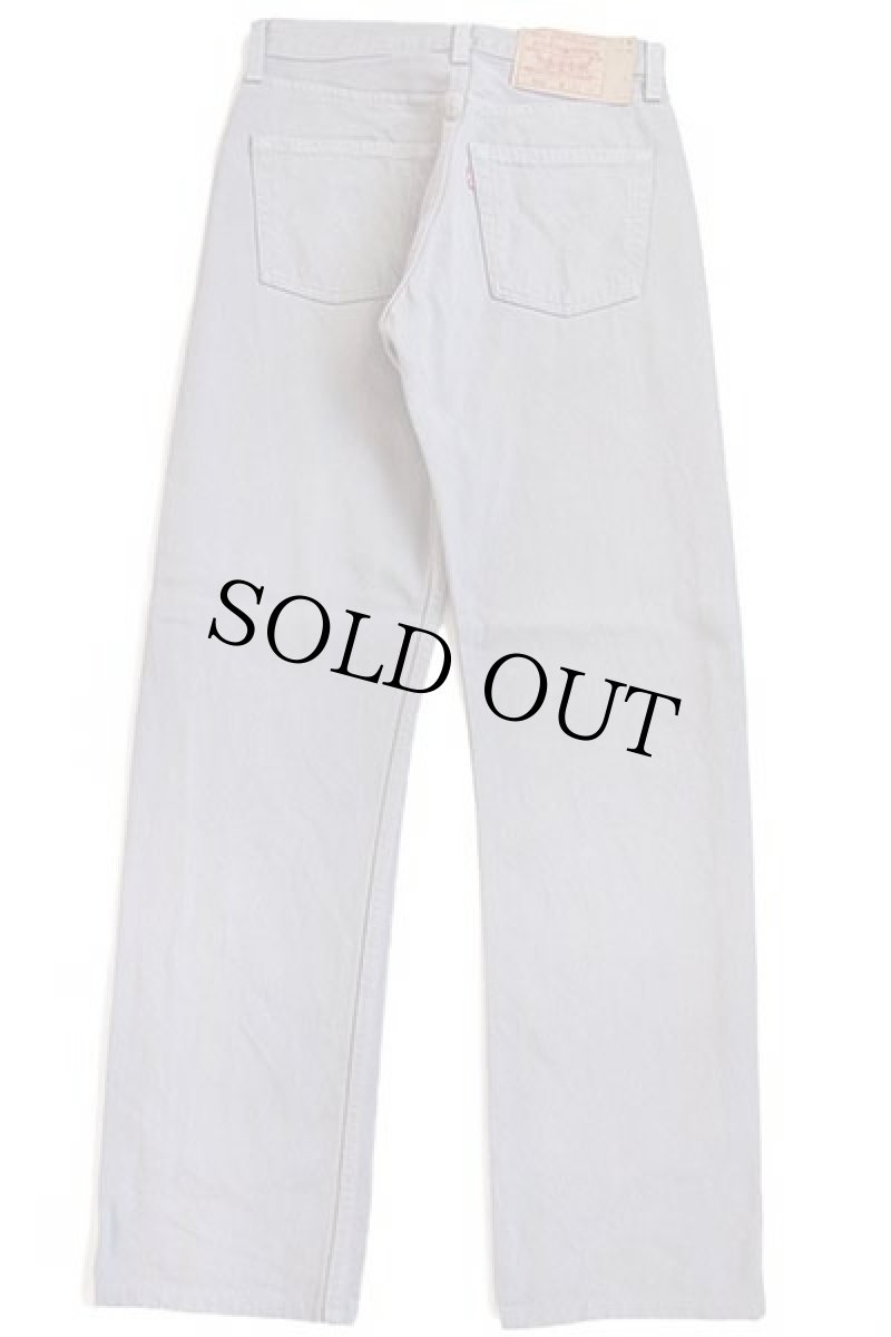 画像3: 90s USA製 Levi'sリーバイス 501 グレー デニムパンツ w28 (3)