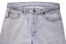 画像4: 80s USA製 Levi'sリーバイス 505 グレー デニムパンツ w36 L30 (4)