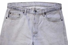 画像4: 80s USA製 Levi'sリーバイス 505 グレー デニムパンツ w36 L30 (4)