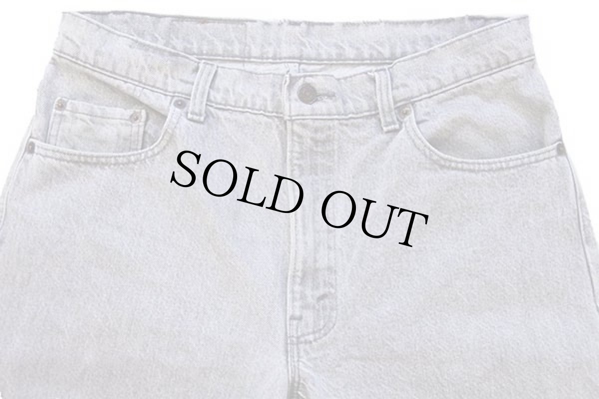 画像4: 90s USA製 Levi'sリーバイス 506 グレー デニムパンツ w36 L30 (4)