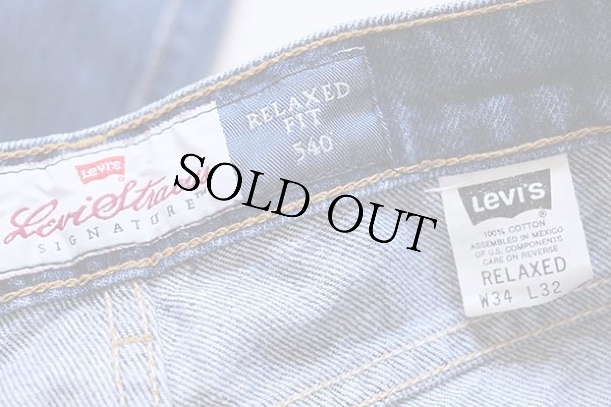 画像7: 90s メキシコ製 Levi'sリーバイス SIGNATURE 540 デニムパンツ W34 L32 (7)