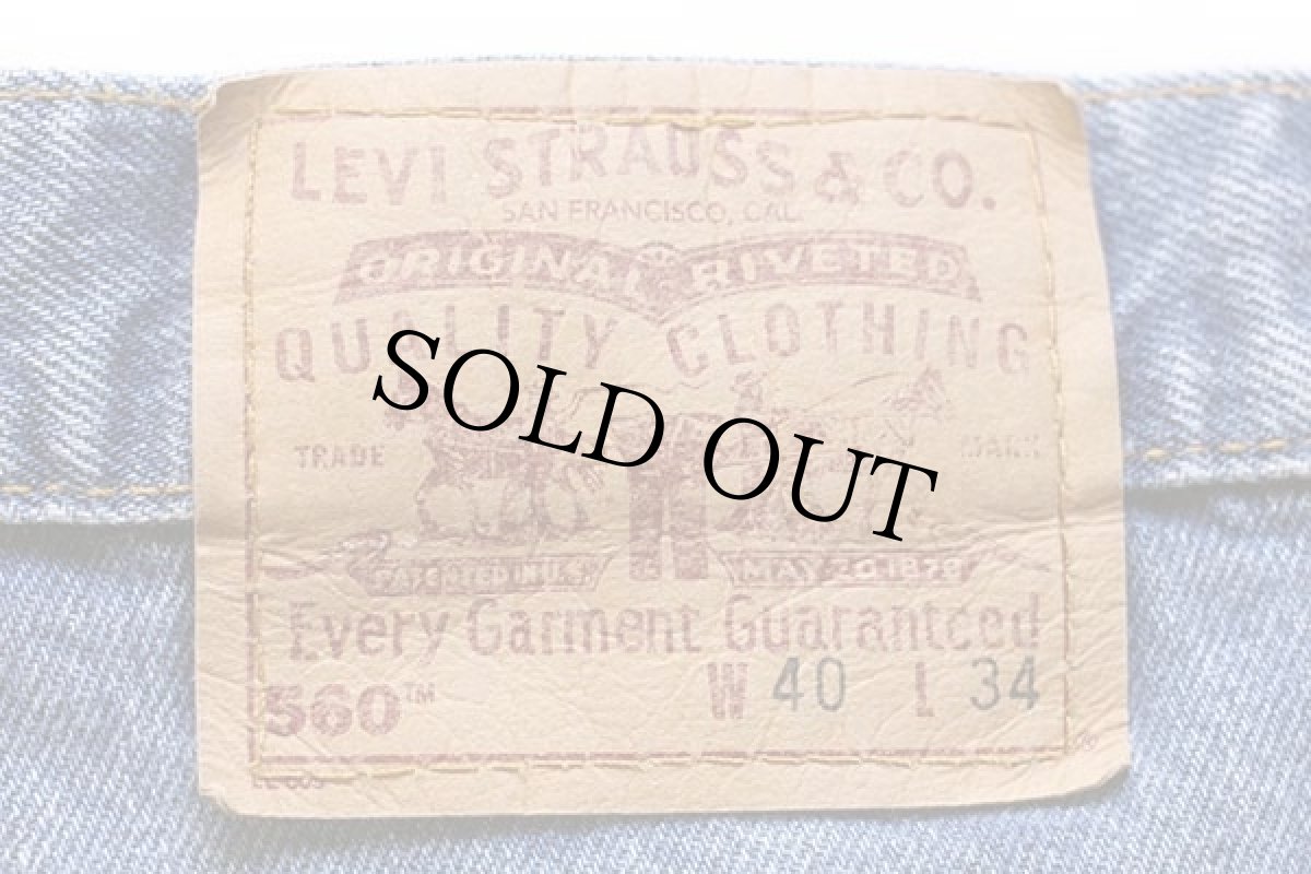 画像6: 00s USA製 Levi'sリーバイス 560 デニムパンツ w40 L34 (6)