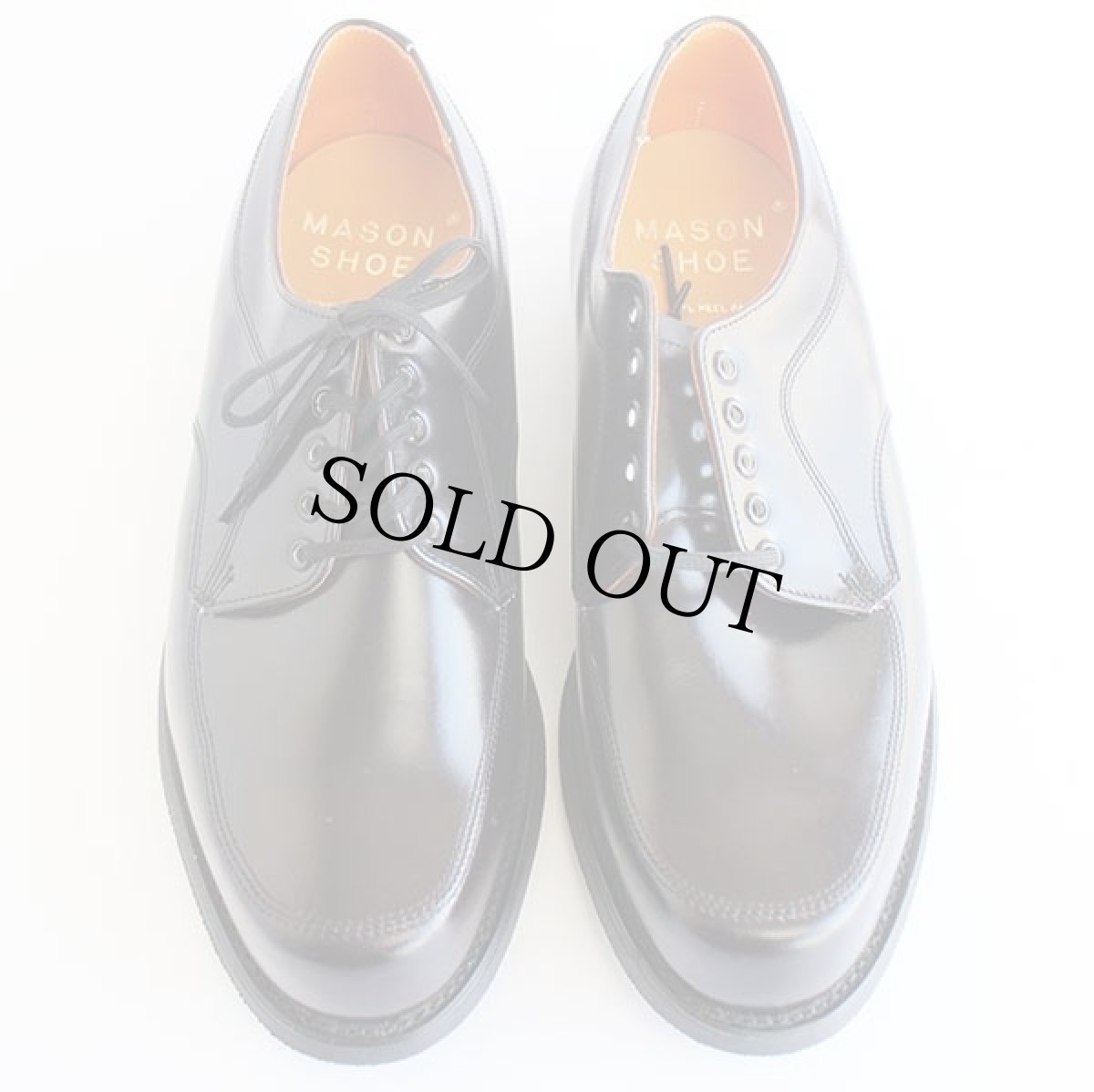 画像3: デッドストック★70s MASON SHOE Uチップ/モックトゥ レザーシューズ バーガンディ 9.5 3E★革靴 (3)