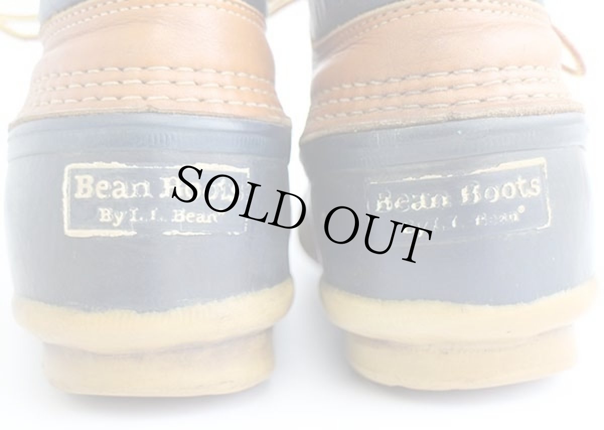 画像5: USA製 L.L.Bean 3ホール シンサレート ビーンブーツ ガムシューズ タン×ネイビー 8LM (5)