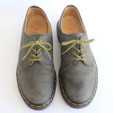 画像3: 英国製 DR.MARTENSドクターマーチン 4ホール ヌバック レザーシューズ チャコールグレー UK9 (3)