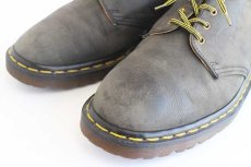 画像7: 英国製 DR.MARTENSドクターマーチン 4ホール ヌバック レザーシューズ チャコールグレー UK9 (7)