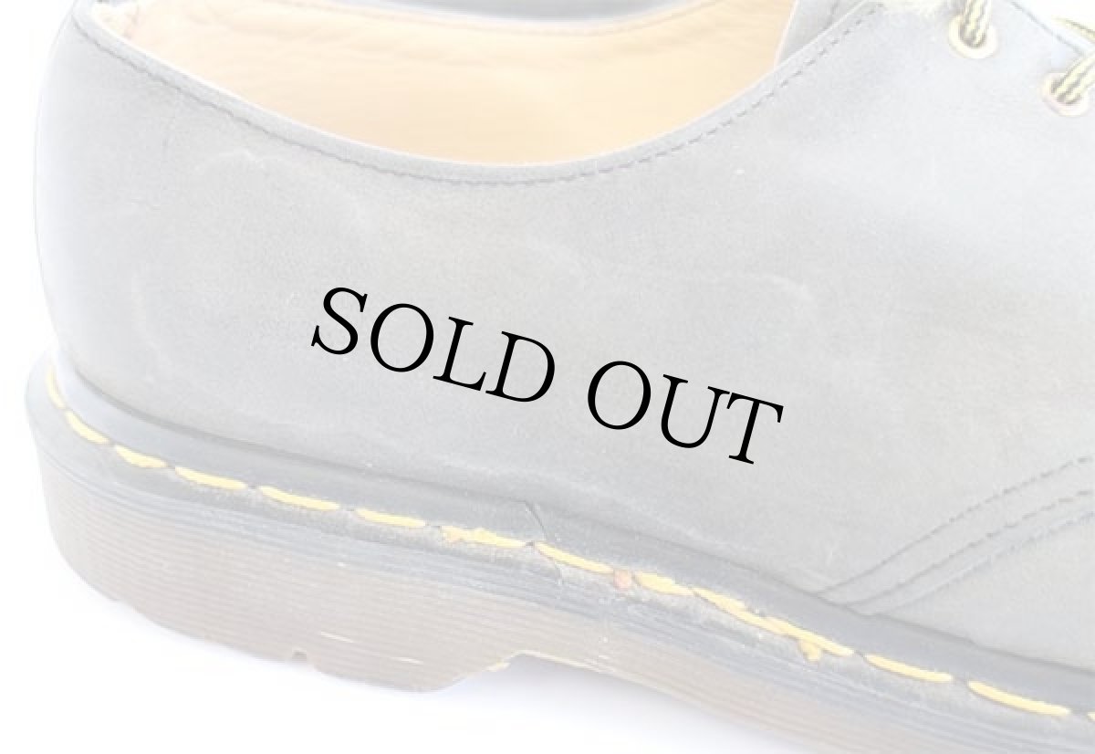 画像8: 英国製 DR.MARTENSドクターマーチン 4ホール ヌバック レザーシューズ チャコールグレー UK9 (8)