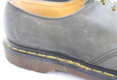 画像8: 英国製 DR.MARTENSドクターマーチン 4ホール ヌバック レザーシューズ チャコールグレー UK9 (8)