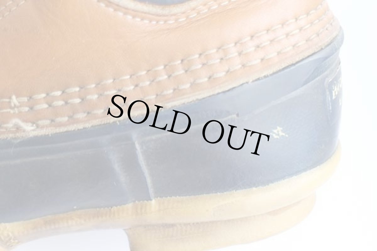 画像9: USA製 L.L.Bean 3ホール シンサレート ビーンブーツ ガムシューズ タン×ネイビー 8LM (9)