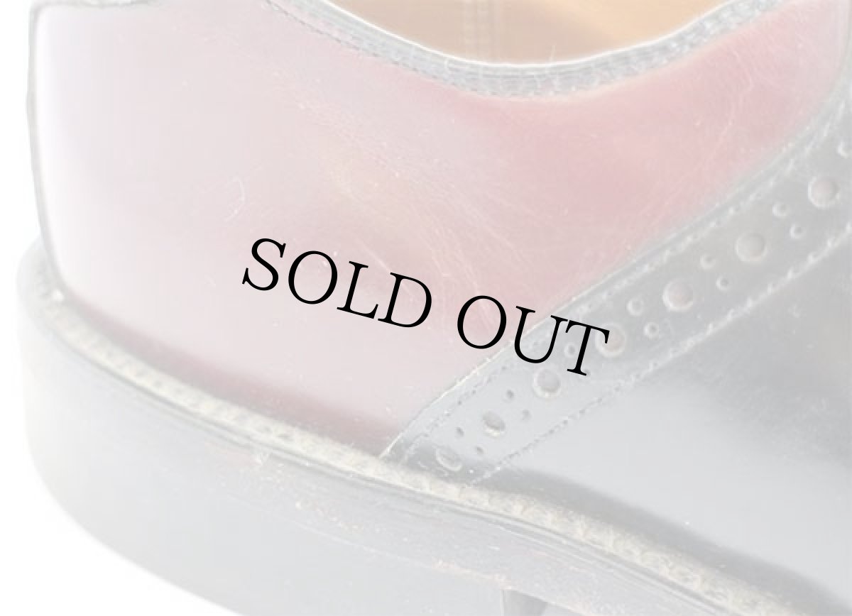 画像8: 80s Mason Shoes サドルシューズ バーガンディ×ブラック 9.5E★レザーシューズ 革靴 (8)