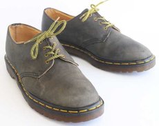 画像1: 英国製 DR.MARTENSドクターマーチン 4ホール ヌバック レザーシューズ チャコールグレー UK9 (1)