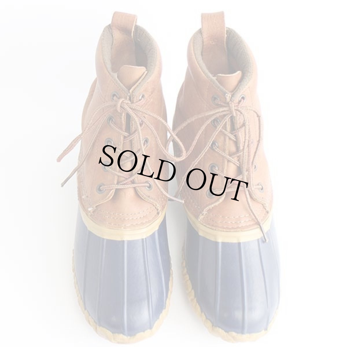 画像3: USA製 LaCrosseラクロス 5ホール ガムシューズ ブラウン×ネイビー 9★ビーンブーツ (3)