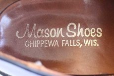 画像5: 80s Mason Shoes サドルシューズ バーガンディ×ブラック 9.5E★レザーシューズ 革靴 (5)