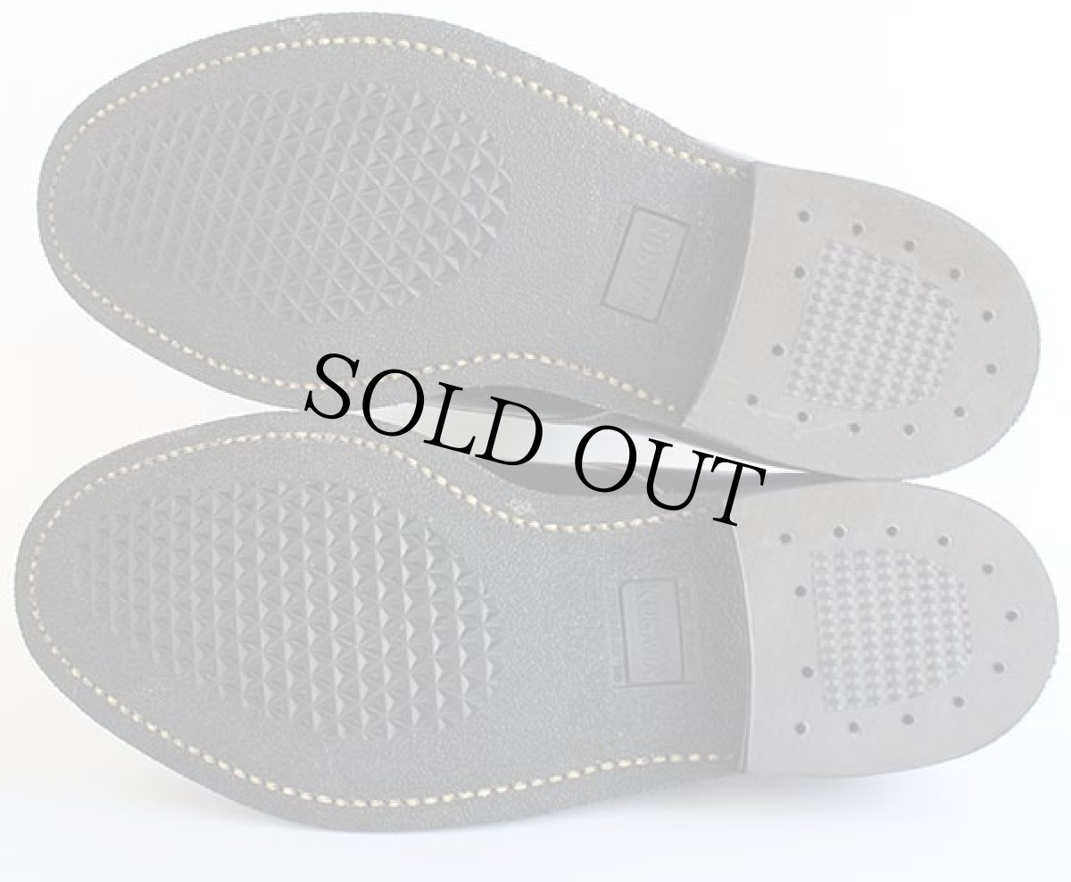 画像4: デッドストック★70s MASON SHOE Uチップ/モックトゥ レザーシューズ バーガンディ 9.5 3E★革靴 (4)