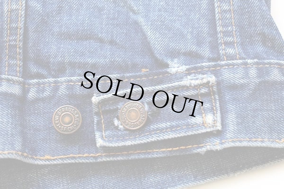 画像10: 60s USA製 LEVI'Sリーバイス 70505 BIGE デニムジャケット 44 (10)