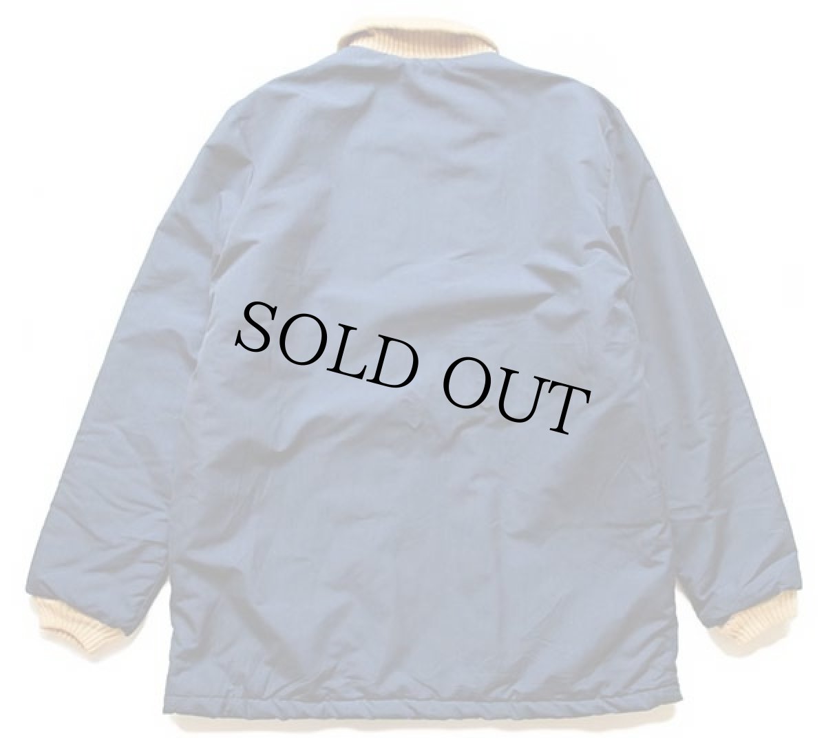 画像2: 70s John Blair キルティングライナー ファラオコート 紺 M (2)