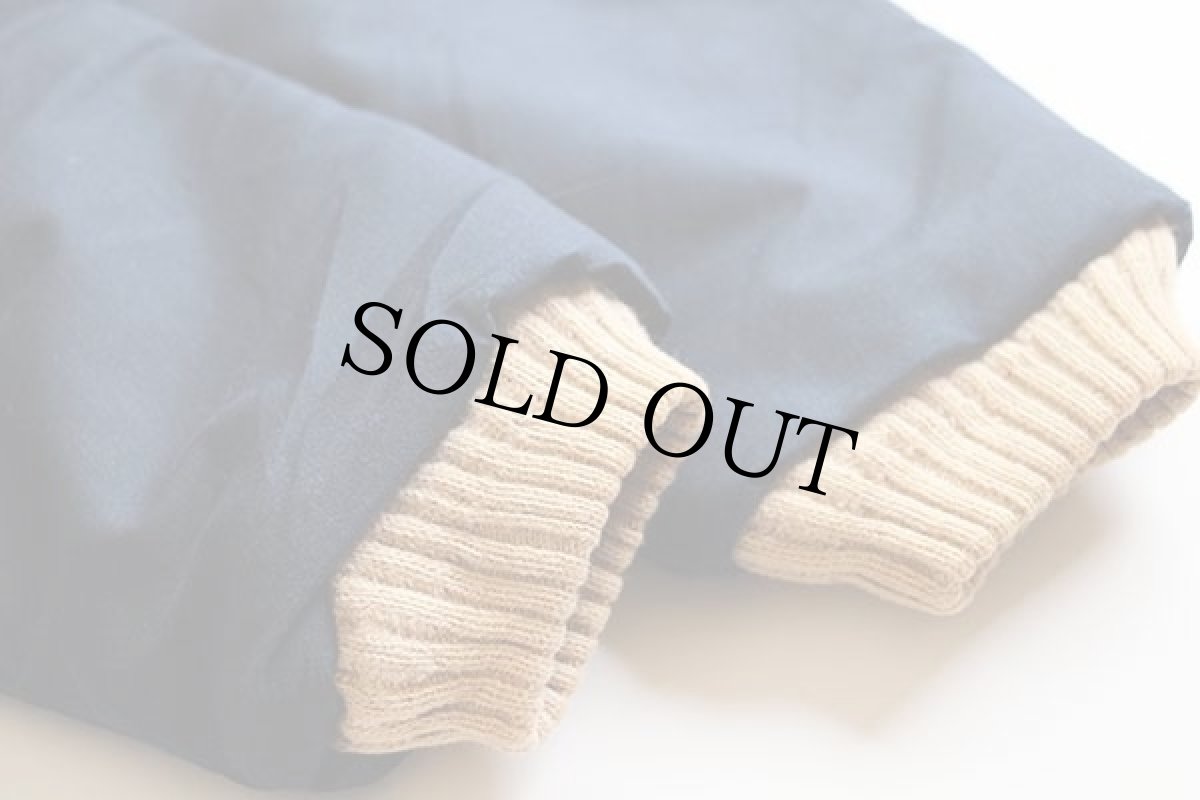 画像6: 70s John Blair キルティングライナー ファラオコート 紺 M (6)